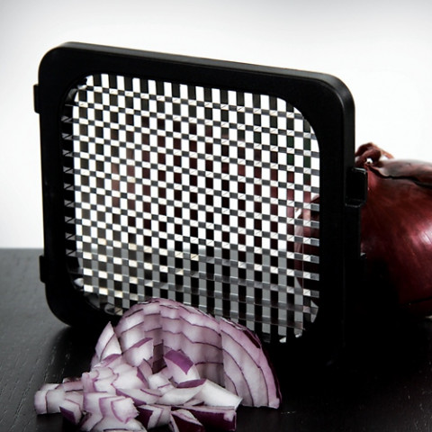ALLIGATOR Zwiebelhacker-Knoblauchhacker mit Auffangbehälter - INOX