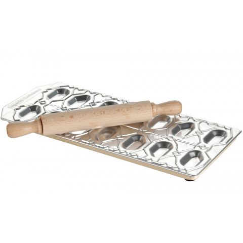 IMPERIA Tris Gli Speciali Ravioli Form Set mit Teigrolle