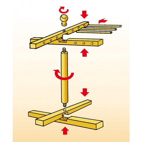 IMPERIA Stendipasta Nudeltrockner aus Holz