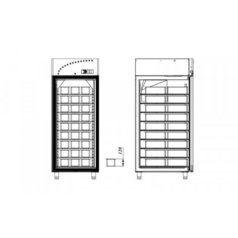 GAMMO Speiseeis Tiefkühlschrank 770 Liter