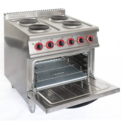 GAMMO Elektro Herd mit 4 runde Platten + statischer Backofen