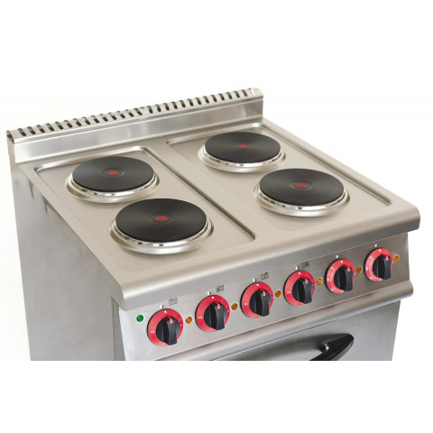 GAMMO Elektro Herd mit 4 runde Platten + statischer Backofen