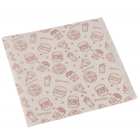 Fettdichte Papiertüten - 2 Seiten offen  - 180x180 mm - 200Stk/Box