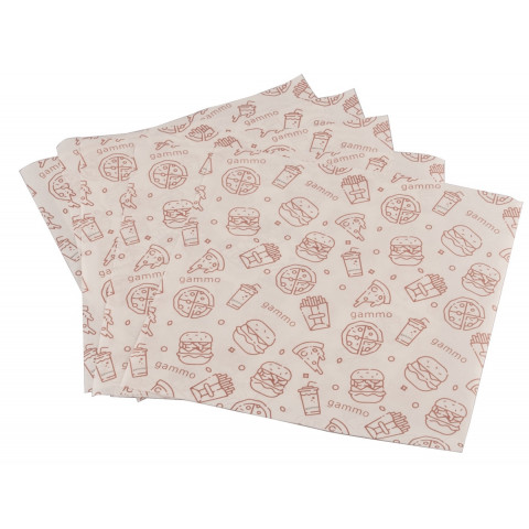 Fettdichte Papiertüten - 2 Seiten offen  - 180x180 mm - 200Stk/Box