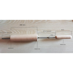 Backrolle für Baumstriezel Ofen - 20x5 cm