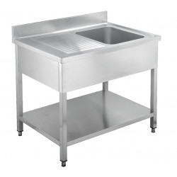GAMMO Spültisch mit 1 Becken 50x50 - Abtropffläche links