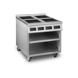 HORECATECH Induktionsherd mit 4 Zonen + Unterbau