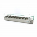 MAXIMA Kühlaufsatzvitrine 8xGN1/3 - 180cm