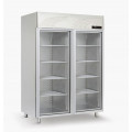 GAMMO Doppel Tiefkühlschrank mit Doppel Glastür 1300 Liter