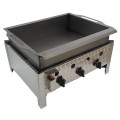 Langos und Pfannkuchen Fritteuse mit Hahn - 3 Brenner Gas